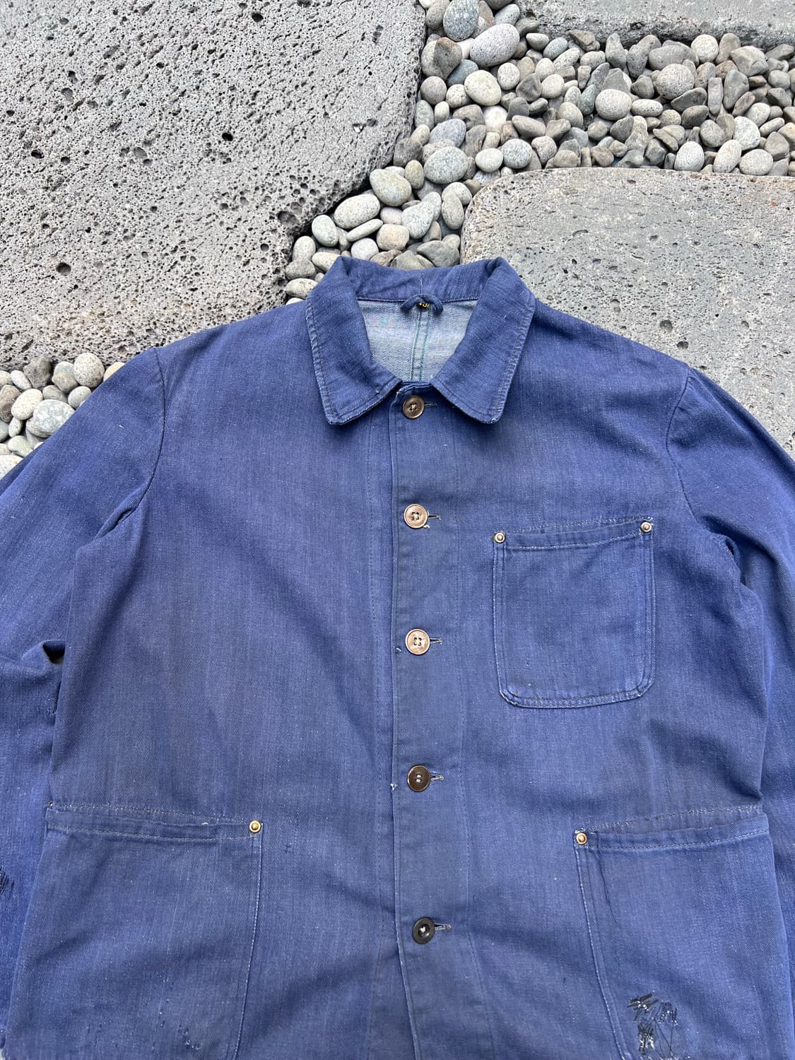 OLD VINTAGE FRENCH DENIM 데님 프렌치워크자켓 상품이미지5