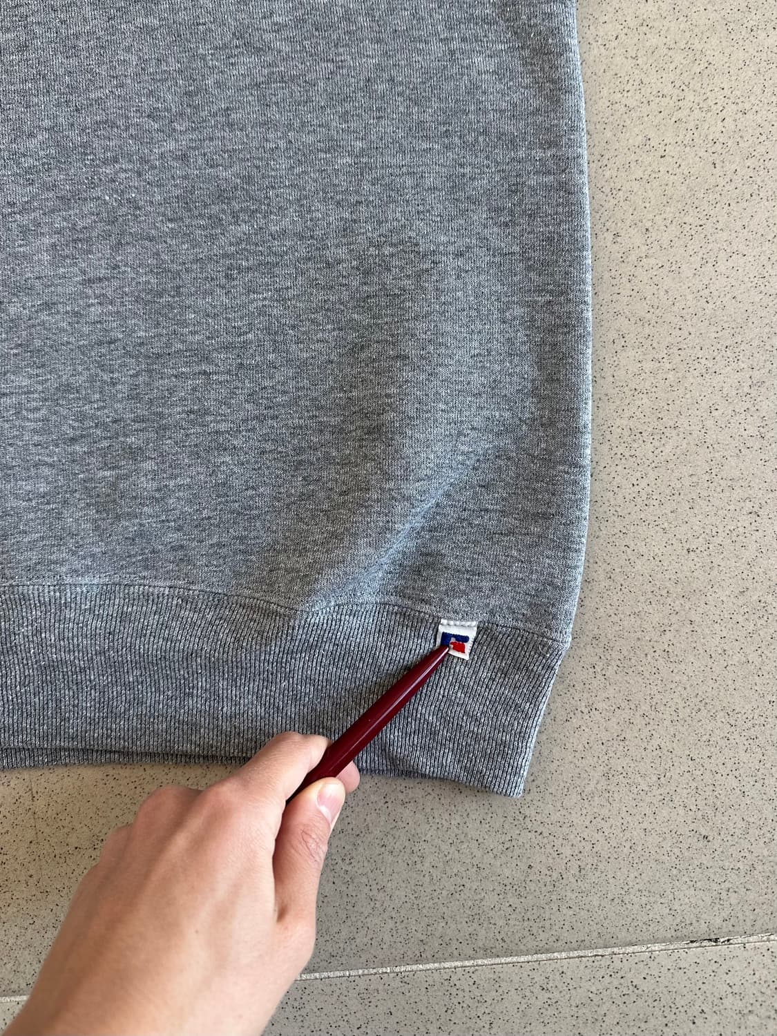 90s 빈티지 러셀 스웻셔츠 그레이 XL USA 상품이미지3