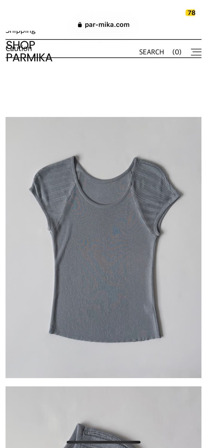 Blue knit 반팔 상품이미지1