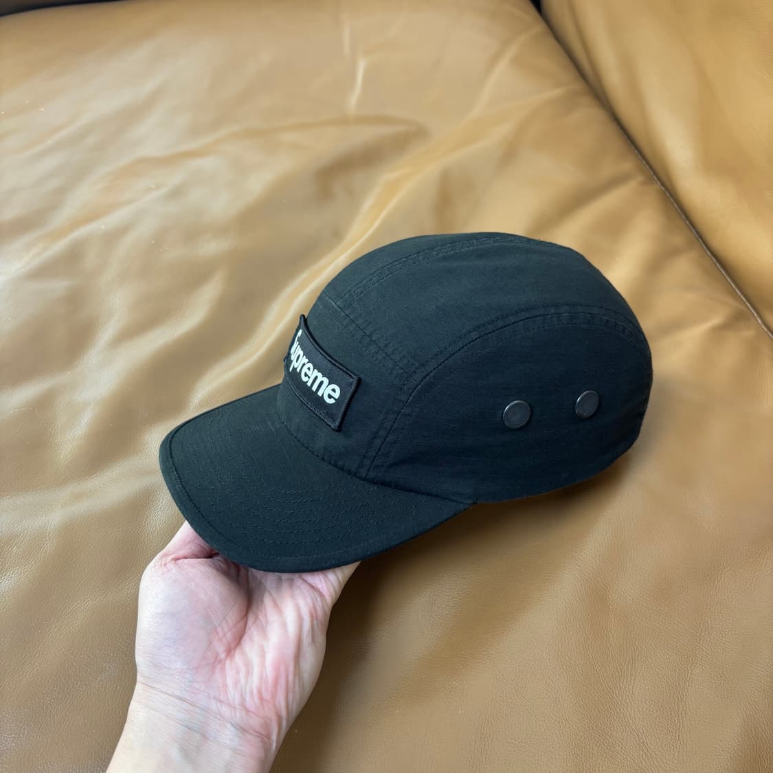 Supreme 슈프림 23fw 밀리터리 블랙 캠프캡 모자 (Black) 상품이미지5