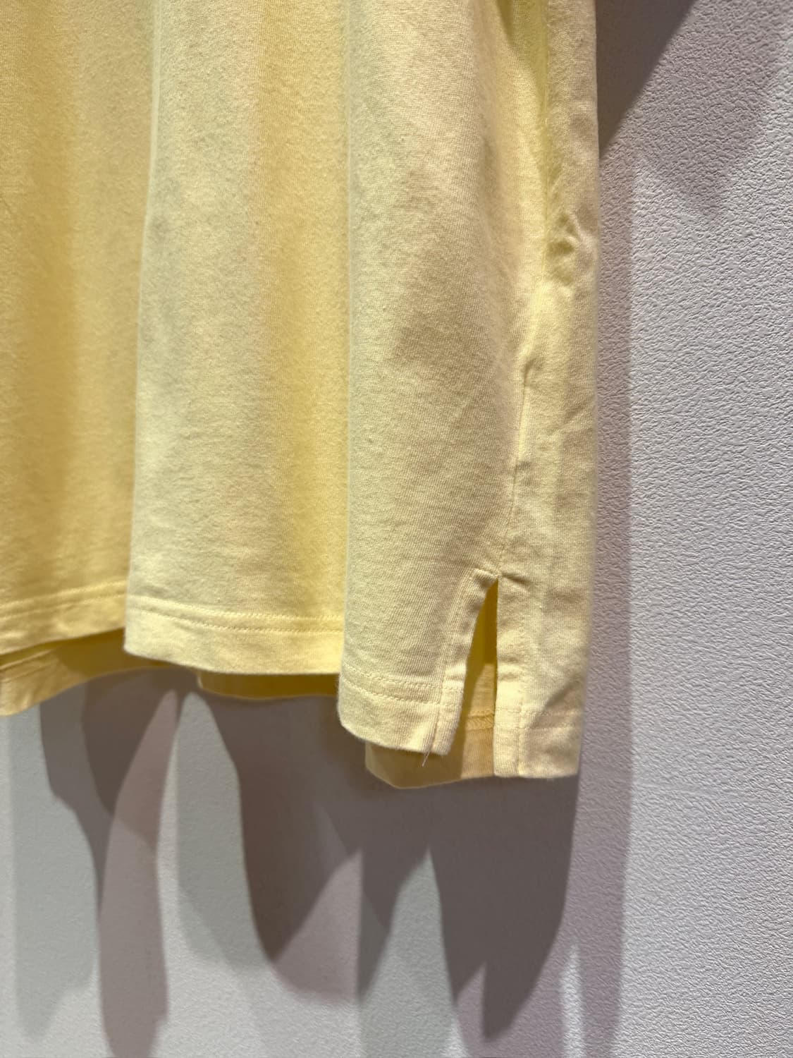 Courreges Pastel Yellow Logo T-Shirt 상품이미지5