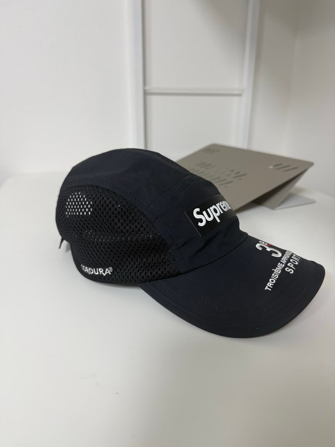 슈프림 모자 메쉬 사이드 패널 캠프캡 블랙 - 24SS 상품이미지2