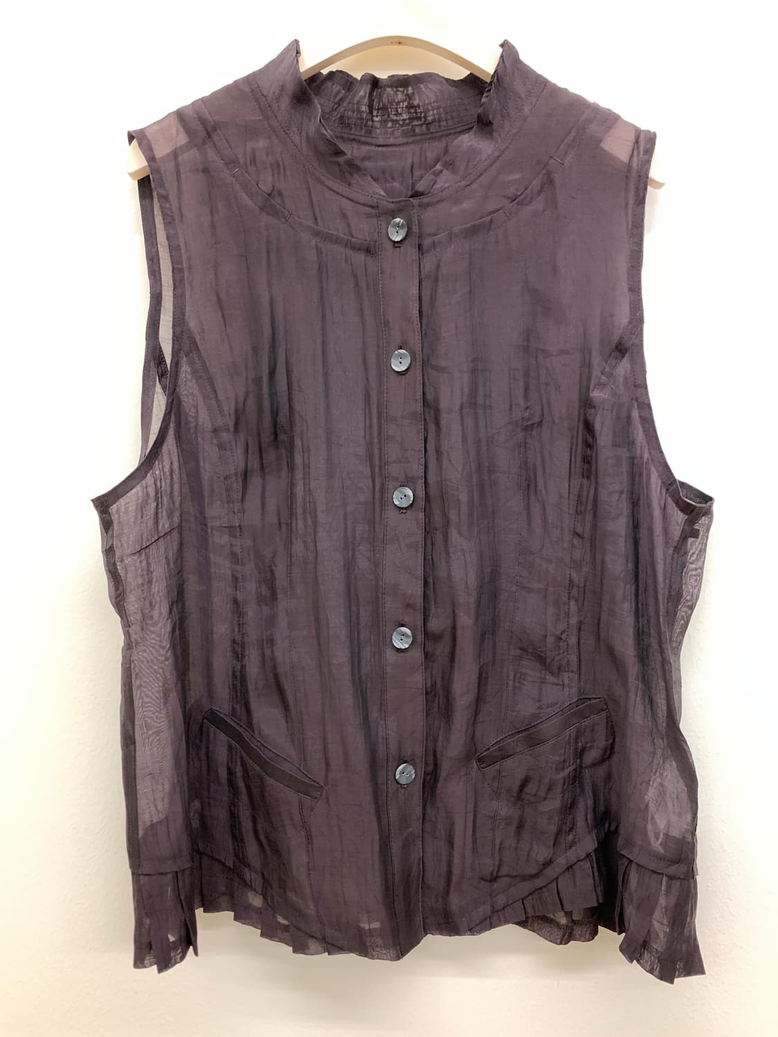 슬리브리스 셔츠 sleeveless shirt 상품이미지2