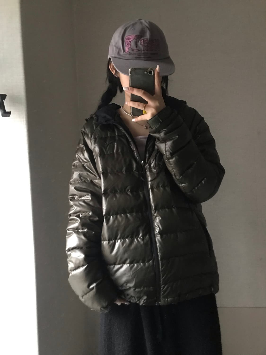 퓨마 카키 경량패딩 상품이미지5