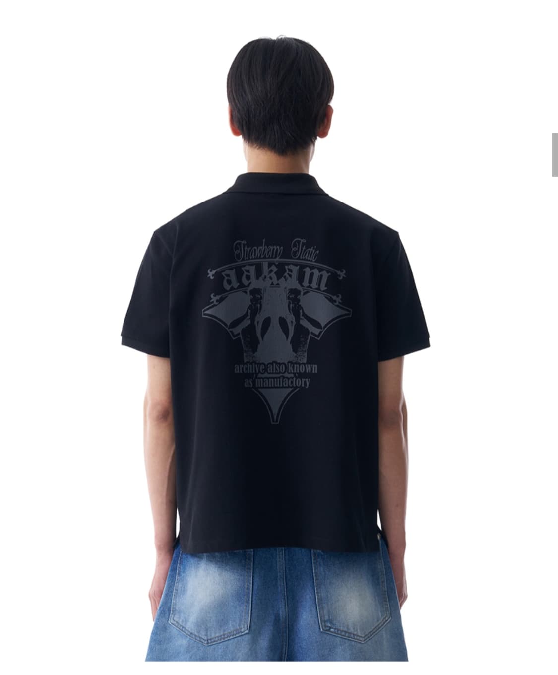 아캄 Crack Printed PK 티셔츠 [2] 상품이미지3