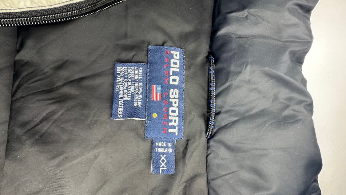 폴로 스포츠 블랙 배색 패딩 점퍼 상품이미지3