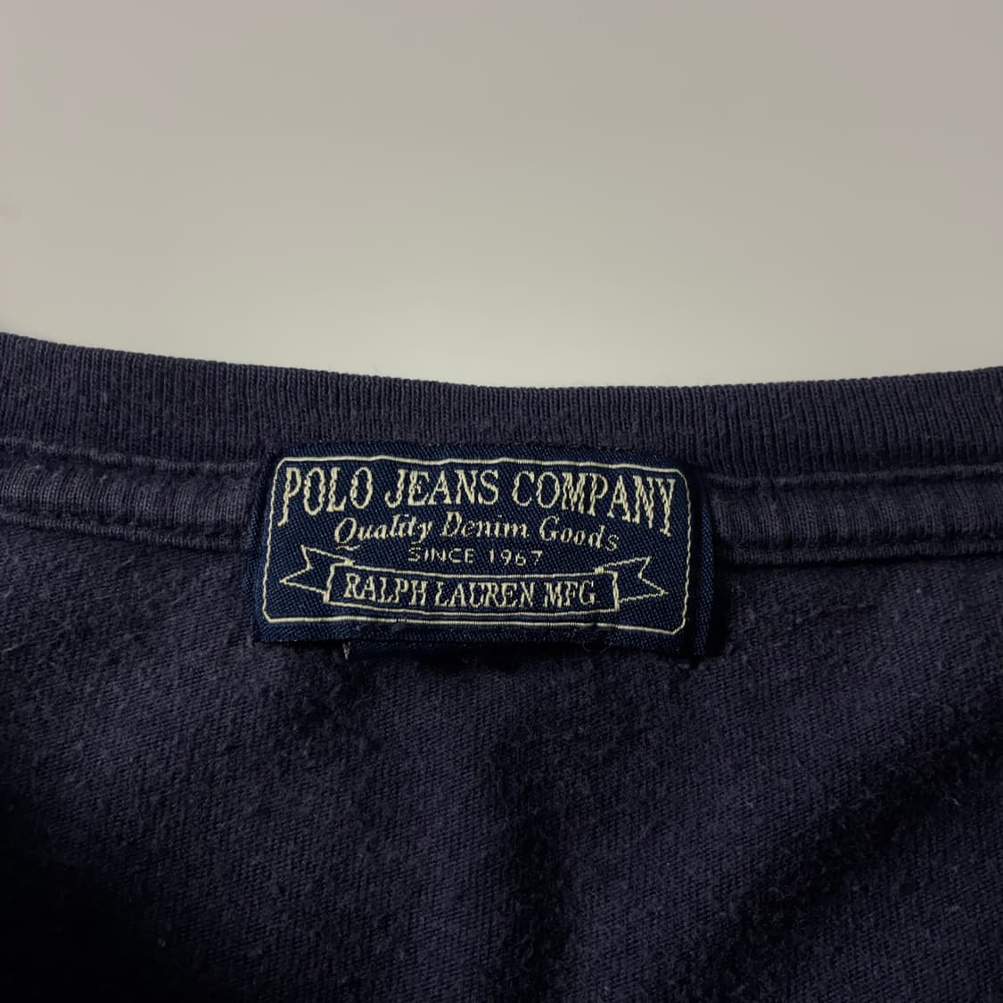 Polo  폴로 진스 컴퍼니 스펠아웃 네이비 롱슬리브 티셔츠 상품이미지3