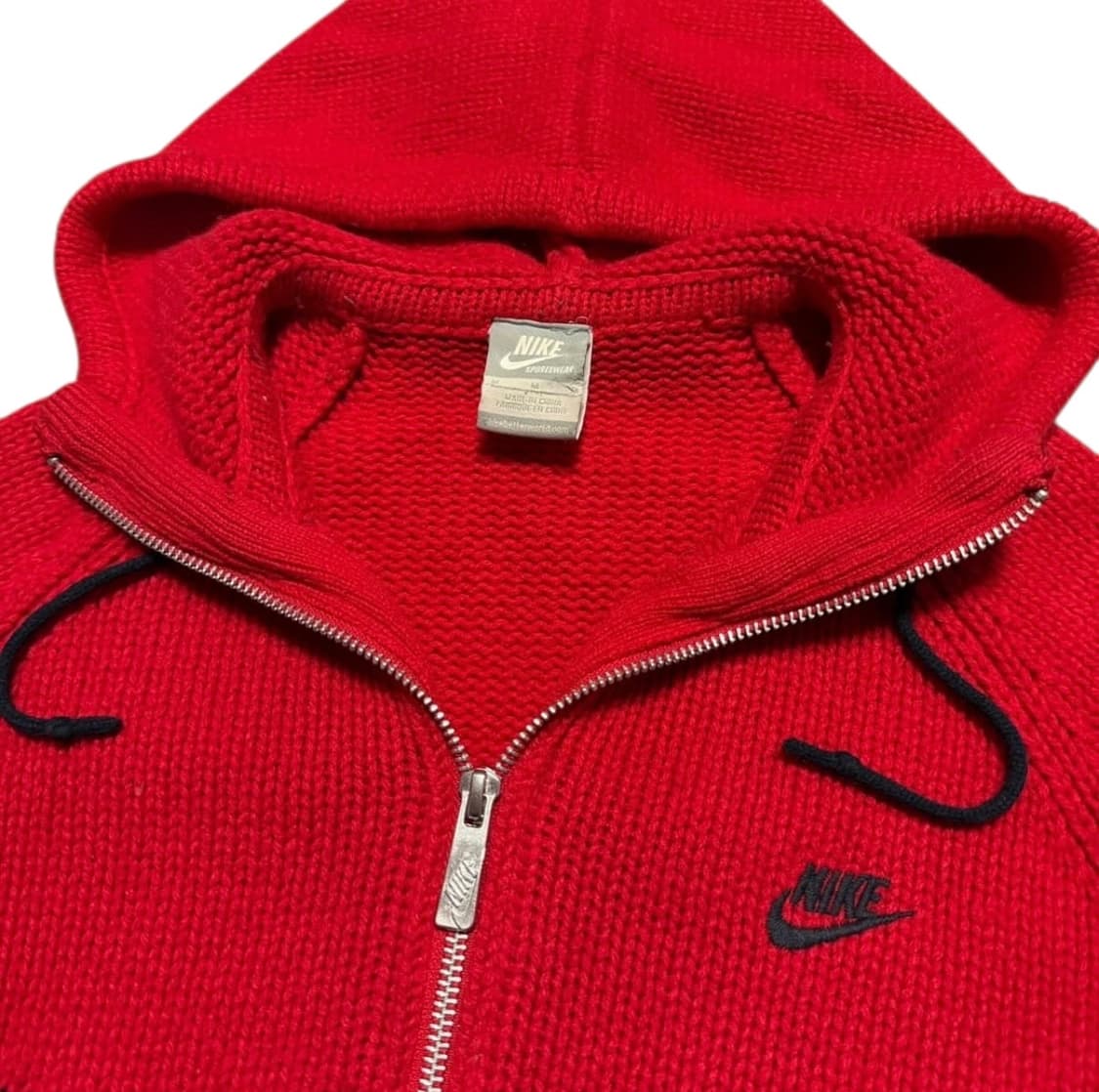 나이키 배색 니트 후드집업 상품이미지2