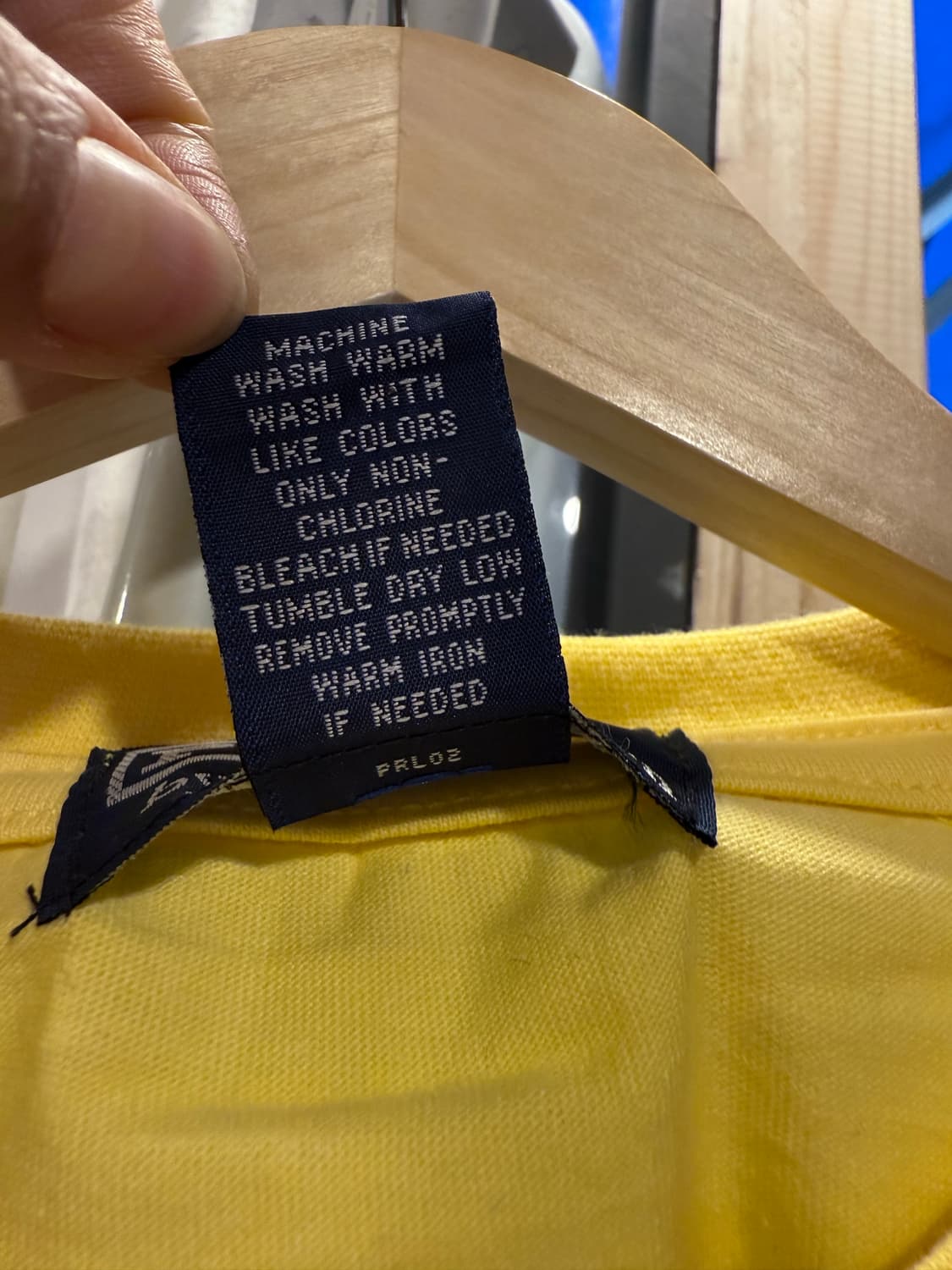 폴로 랄프로렌 블루포니 옐로우 크롭 티셔츠 상품이미지3