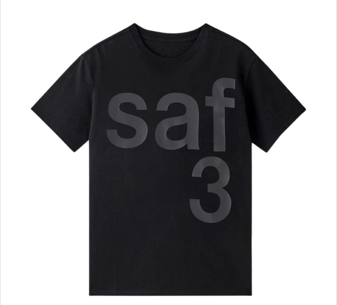 사파리스팟 베이직 사파리 티셔츠 블랙 0사이즈 상품이미지1