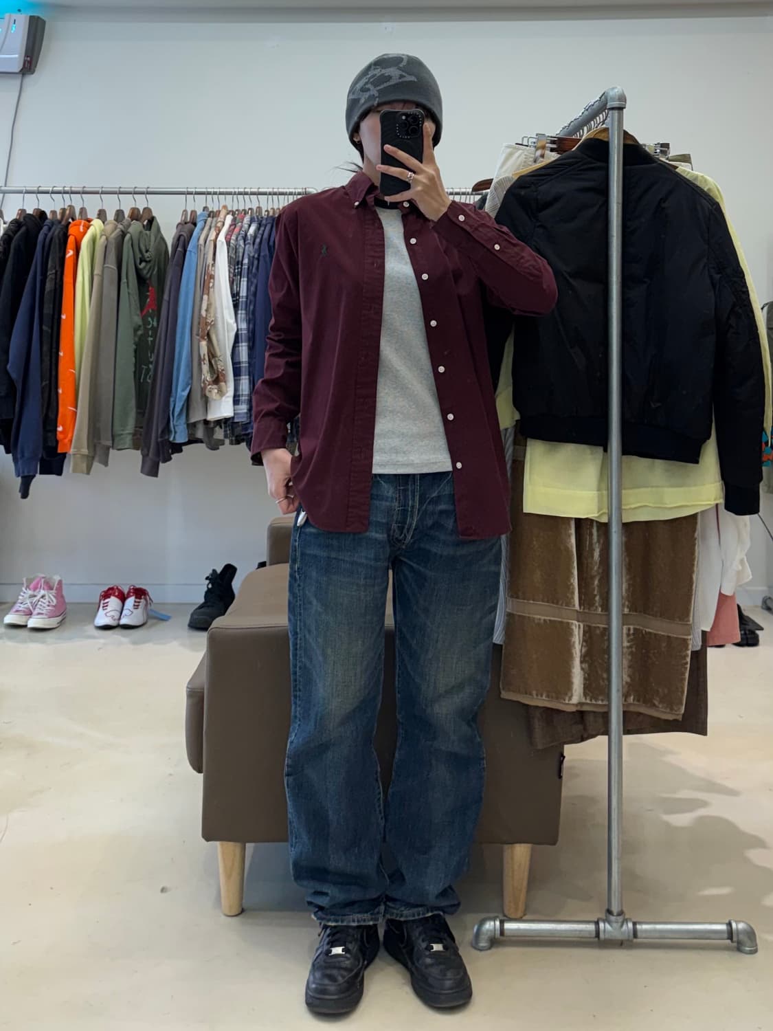 폴로 랄프로렌 셔츠 버건디 상품이미지8