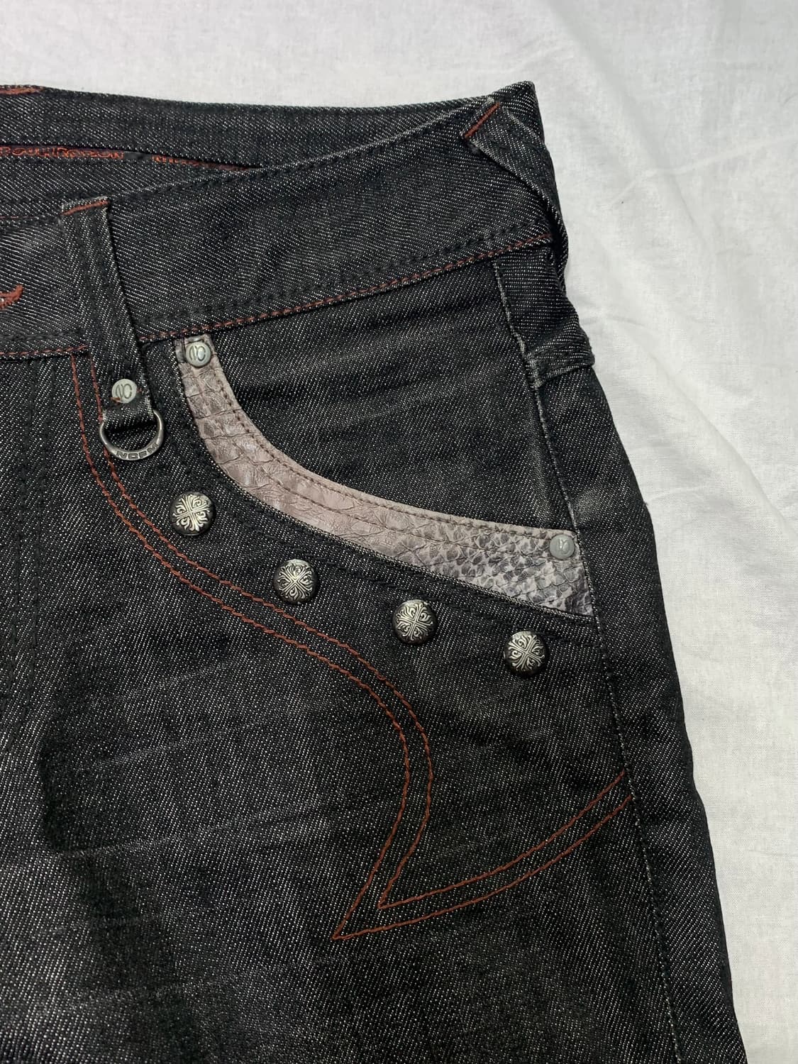 Nicole Club for Men python leather denim 상품이미지3