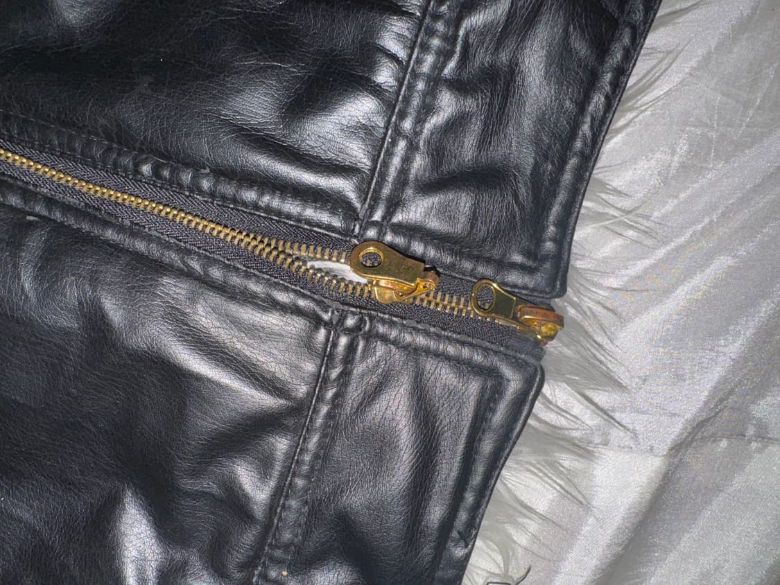 O0s vkei Mode leather fur jacket 상품이미지5