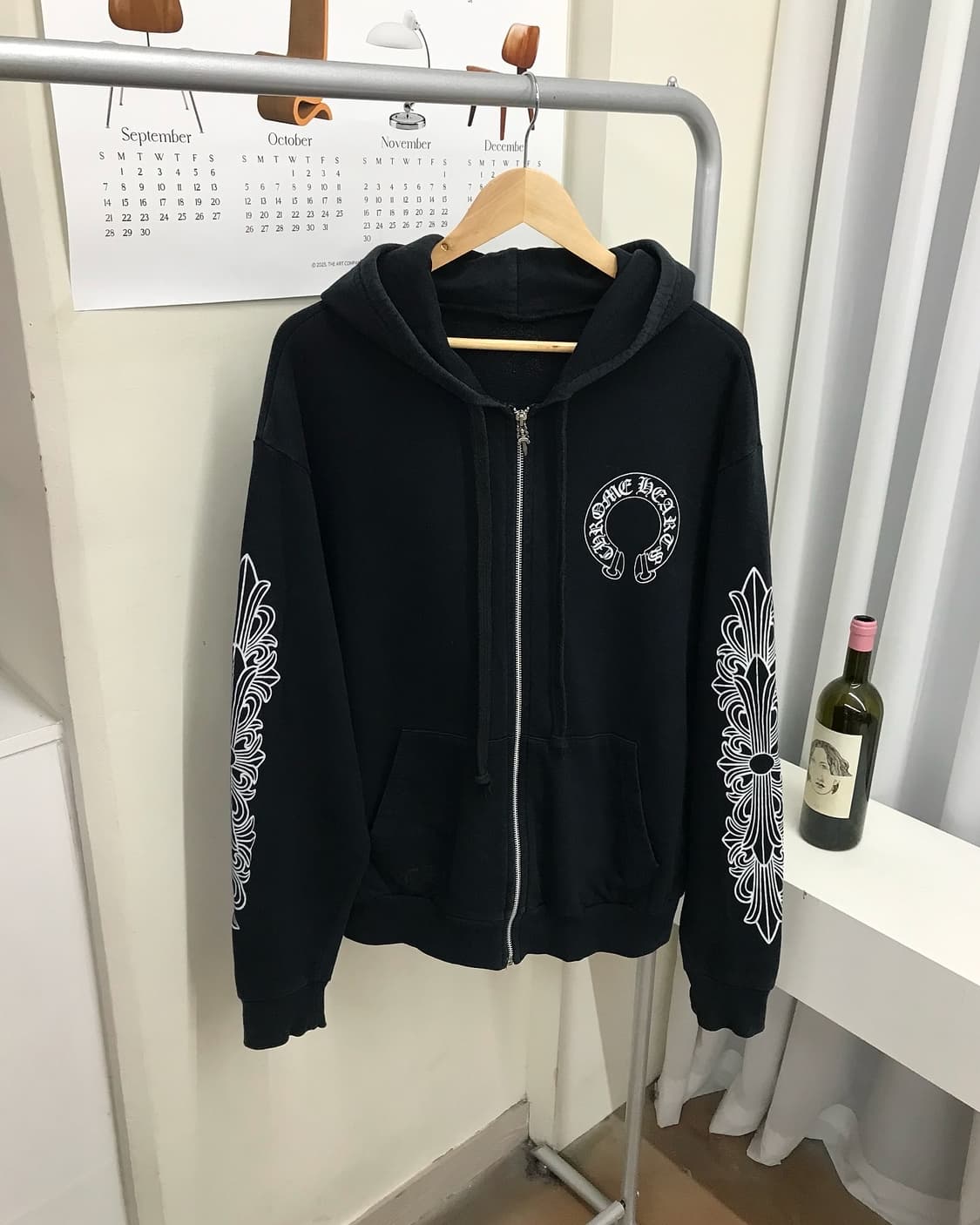 크롬하츠 홀스슈 플로랄 후드집업 상품이미지1