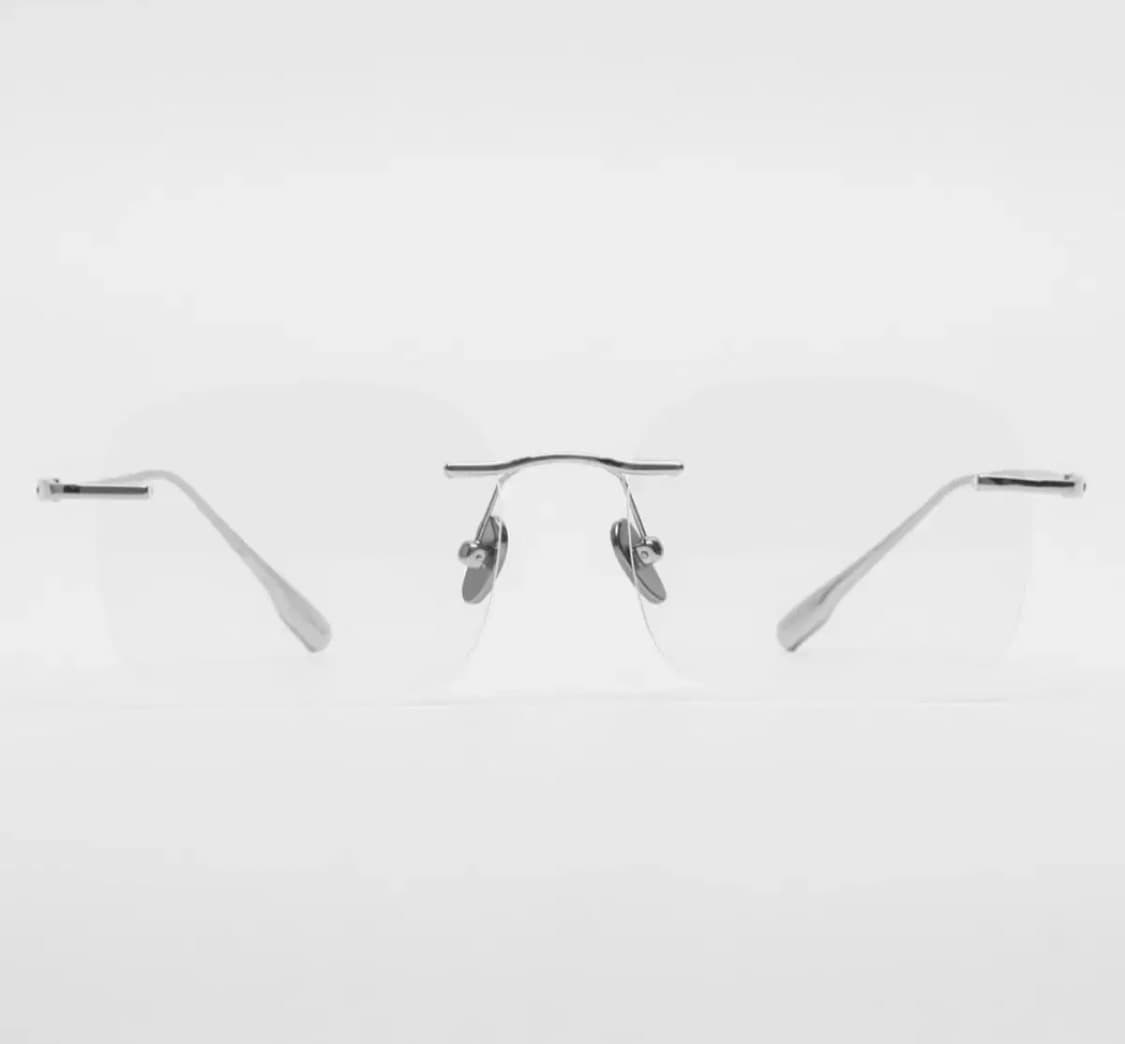 세미콜론 아이웨어 줄리엔 실버 무테 블루라이트 안경 상품이미지3