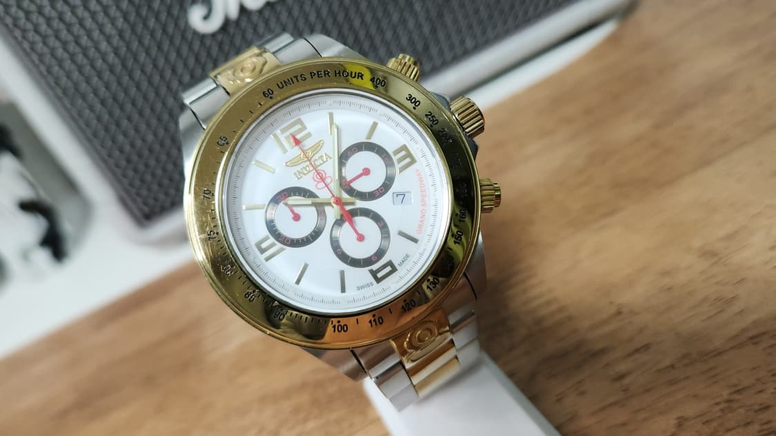 # 인빅타 스위스메이드 스피드웨이 다이버 골드콤비 남성명품시계 급처 상품이미지1