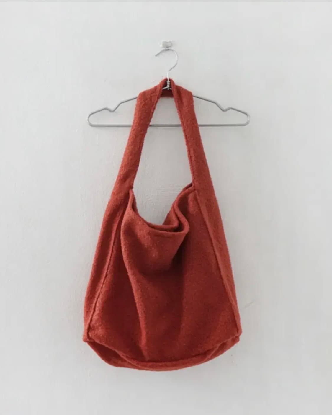 (새상품) 에프터먼데이 컬리 니트 부클 백 가방 파우치 세트 상품이미지3