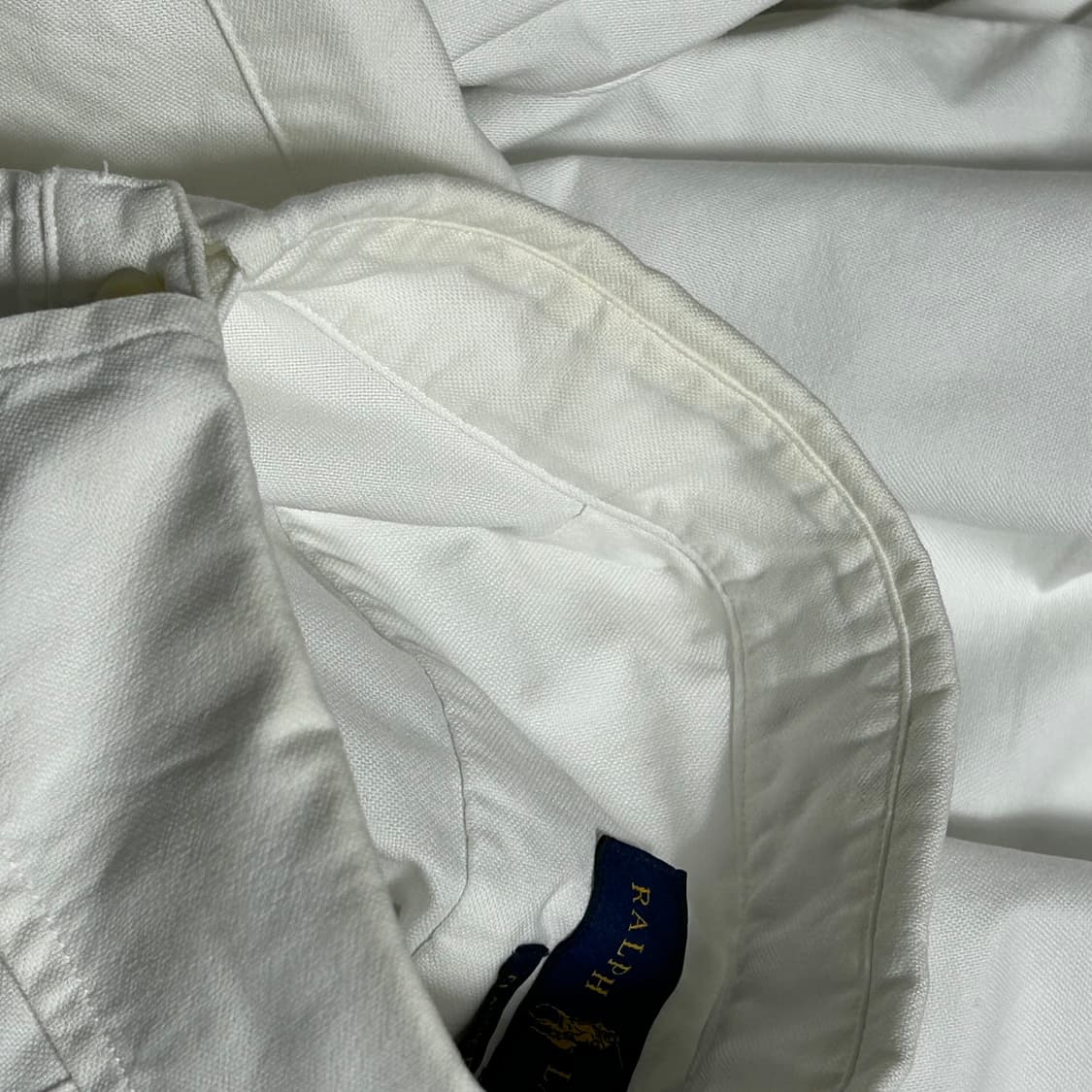 Polo Ralph Lauren 정품인증 클래식 핏 화이트 코튼 셔츠 상품이미지4