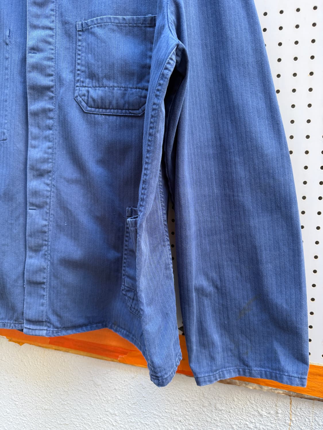 OLD VINTAGE FADED HBT FRENCH 페이드 헤링본워크자켓 상품이미지7