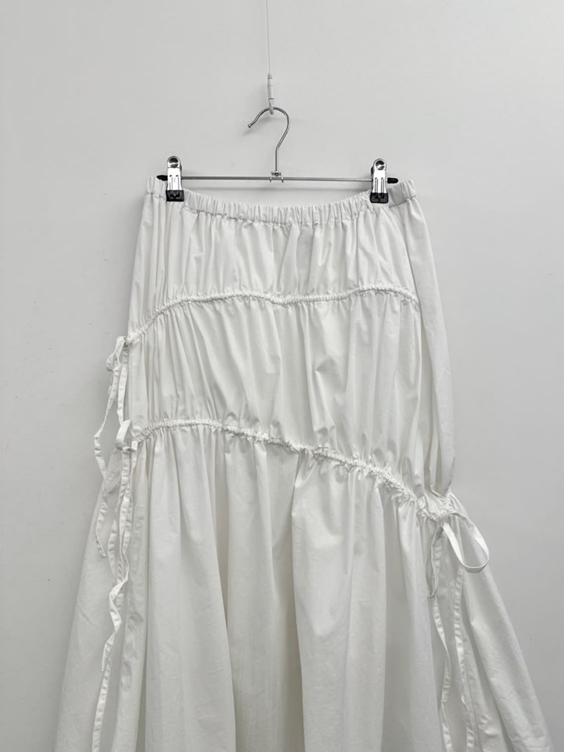 3 point shirring skirt / white 상품이미지5