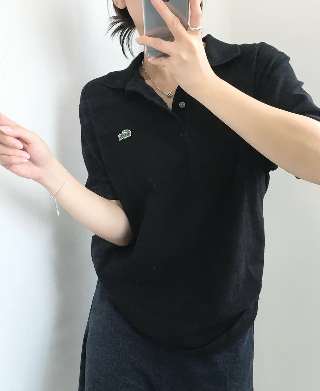 Lacoste 라코스테 블랙컬러 PK 티셔츠 상품이미지1
