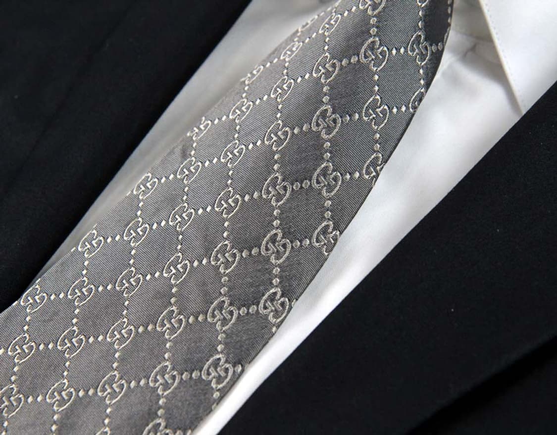 구찌 9.4cm A등급 GG로고 클래식 남자 명품 넥타이 상품이미지6