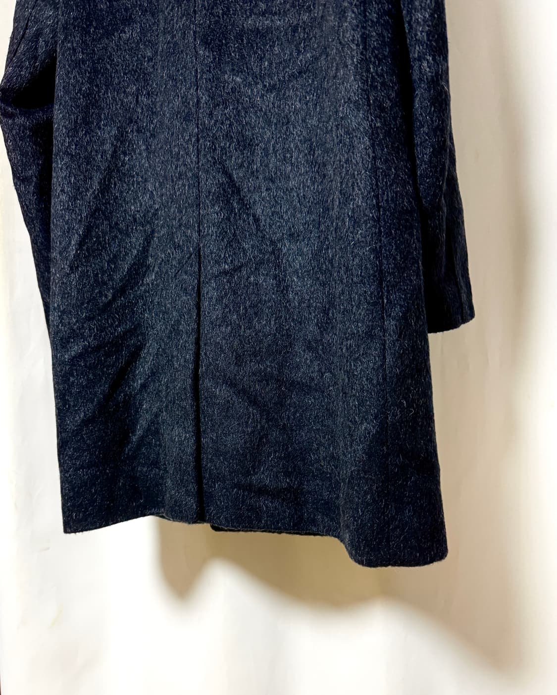 RAF SIMONS Mohair 블루블랙 다이아 싱글 코트 상품이미지9