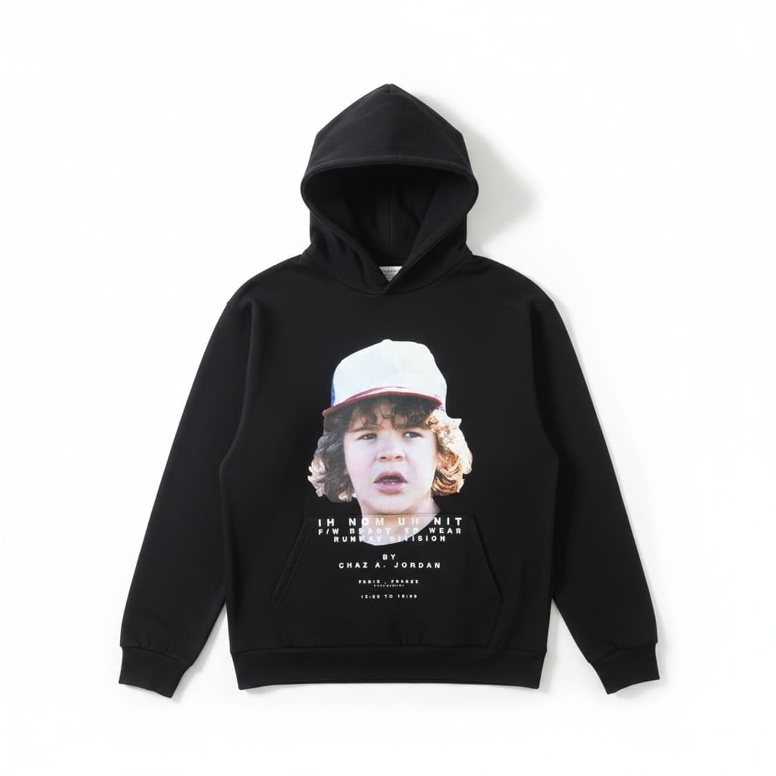 IH NOM UH NIT 기묘한 이야기 더스틴 후드티 블랙 L 상품이미지1