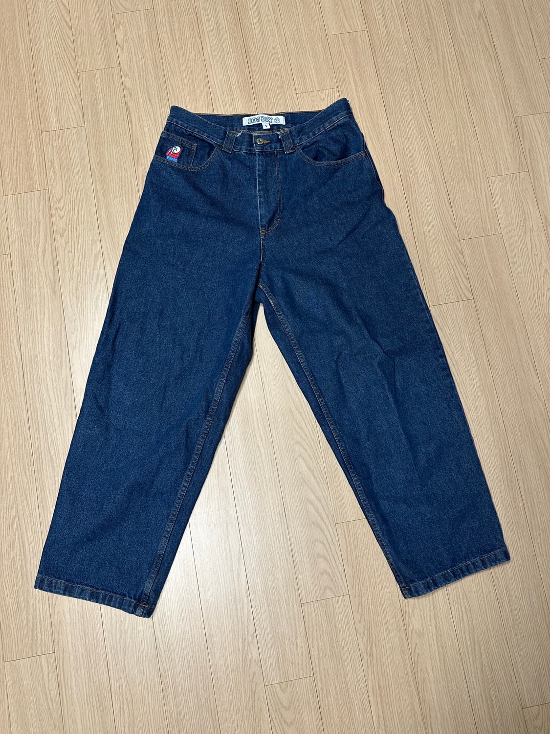 [S] 폴라 스케이트 빅보이 데님진 블루 상품이미지1