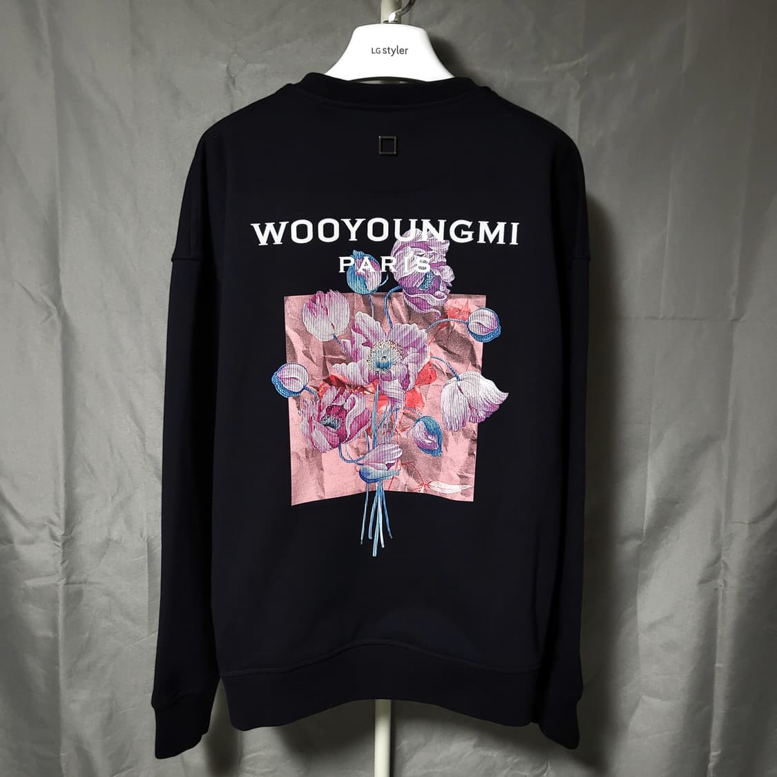 [새상품/48 size]24FW 우영미 3D 플라워 백로고 맨투맨 상품이미지2