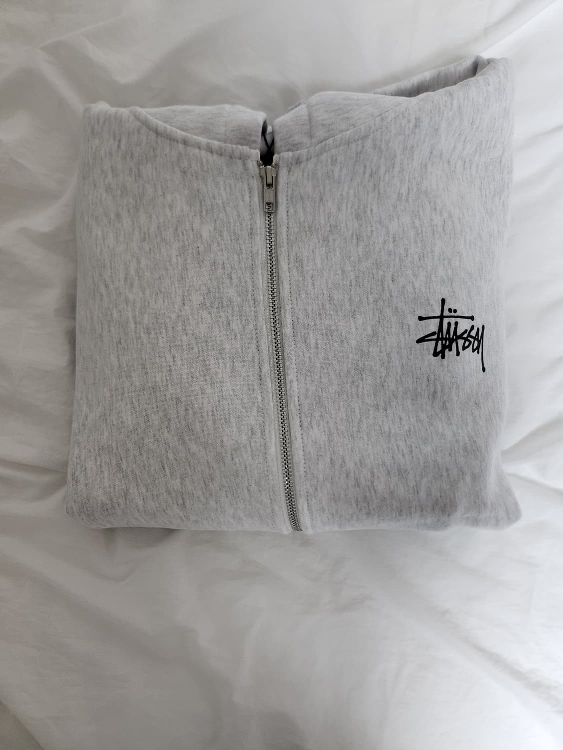 스투시 기모 애쉬 그레이 집업 상품이미지3