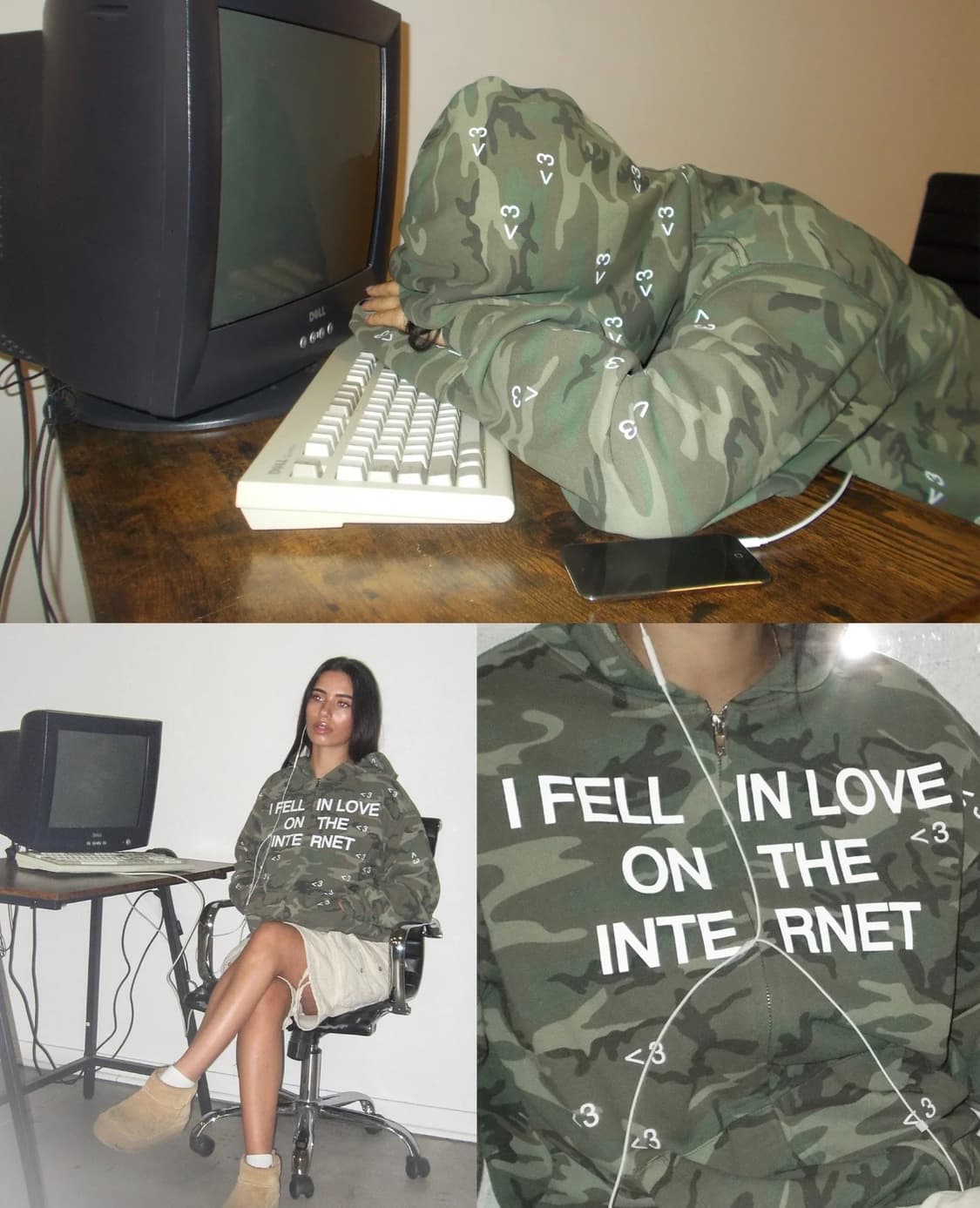 Artificialfever Camo Zip Up Hoodie 상품이미지3