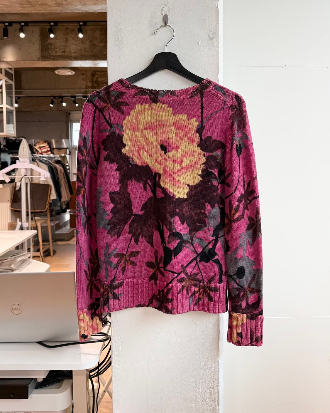 겐조 핑크 플라워 니트 가디건  상품이미지7