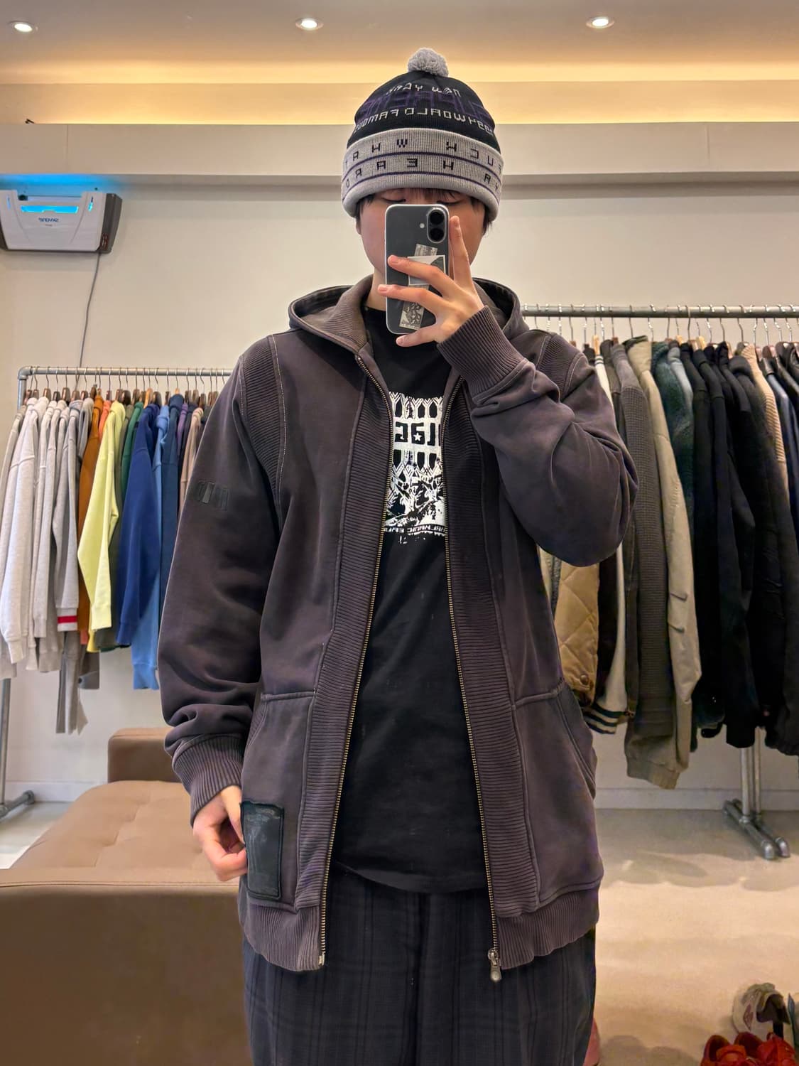 할리데이비슨 골지패널 후드집업 상품이미지7