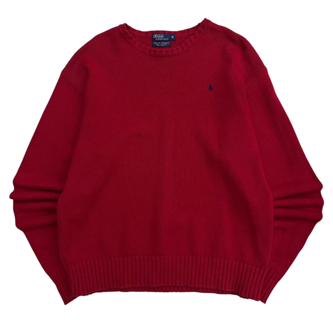 폴로 랄프로렌 90's 네이비포니 레드 니트 XL 상품이미지2