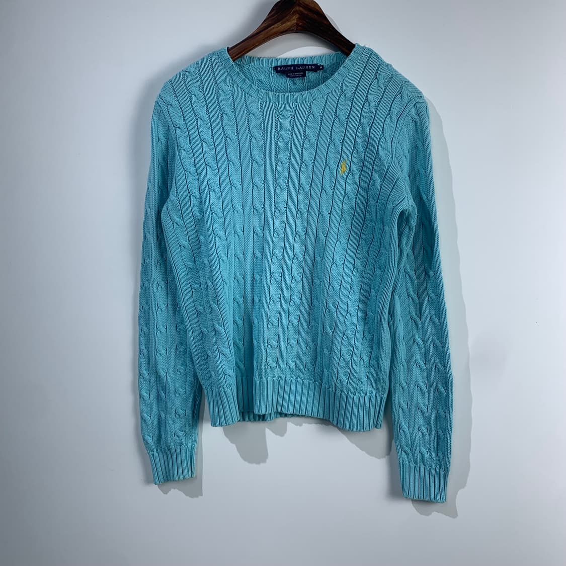 폴로 랄프로렌 스카이블루 꽈배기 니트 상품이미지2