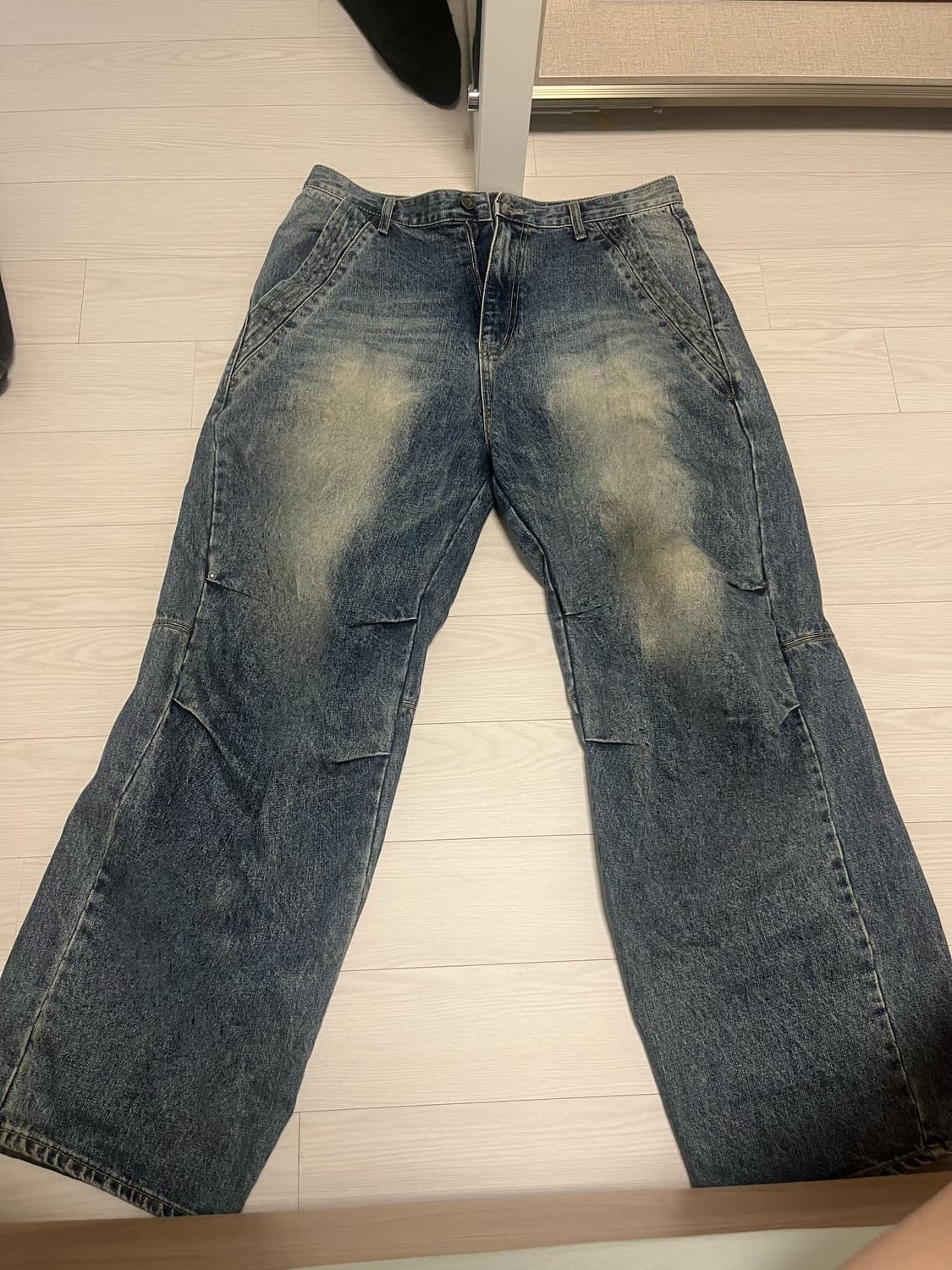 디앤에스알 파라슈트 와이드 데님 블루 상품이미지1