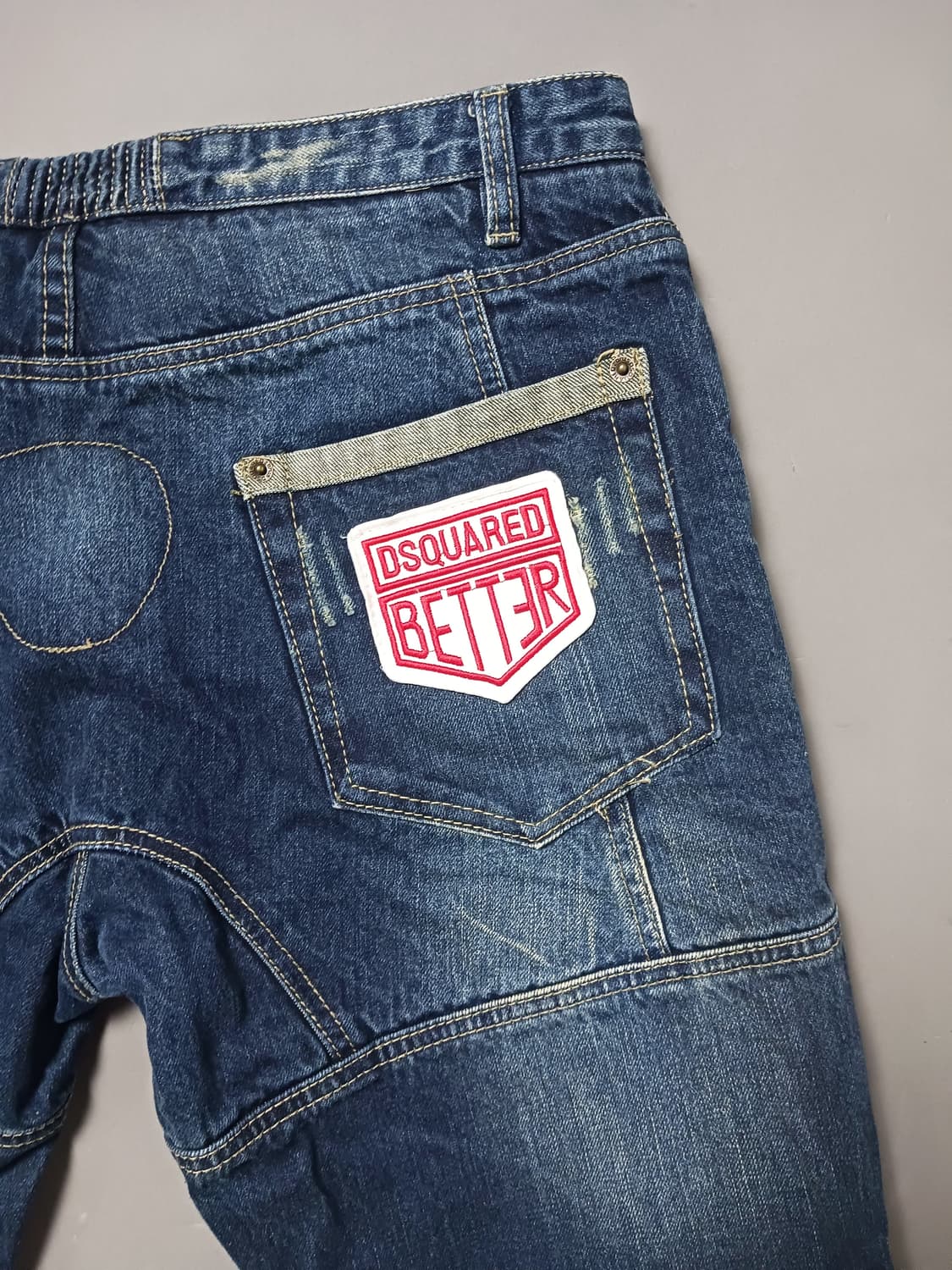 [36] 디스퀘어드2 자수패치 바이커진 청바지 상품이미지9