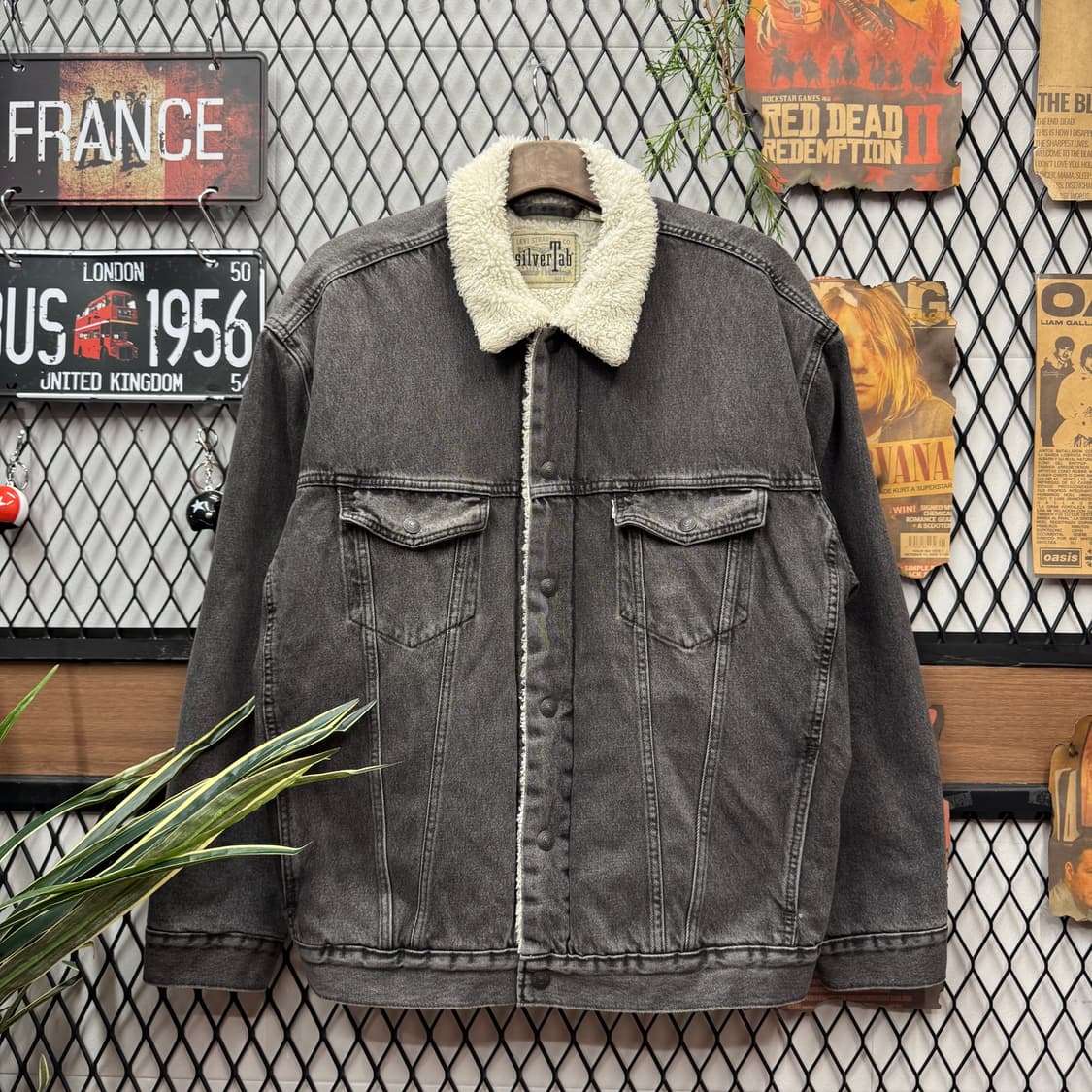 리바이스 타입 3 실버탭 쉐르파 흑청 데님 트러커 자켓 상품이미지1