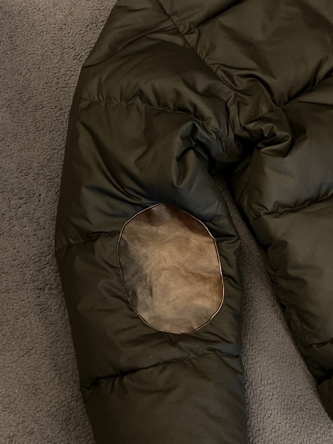 폴로 랄프로렌 숄더패치 덕다운 패딩 처분 올리브카키  상품이미지3