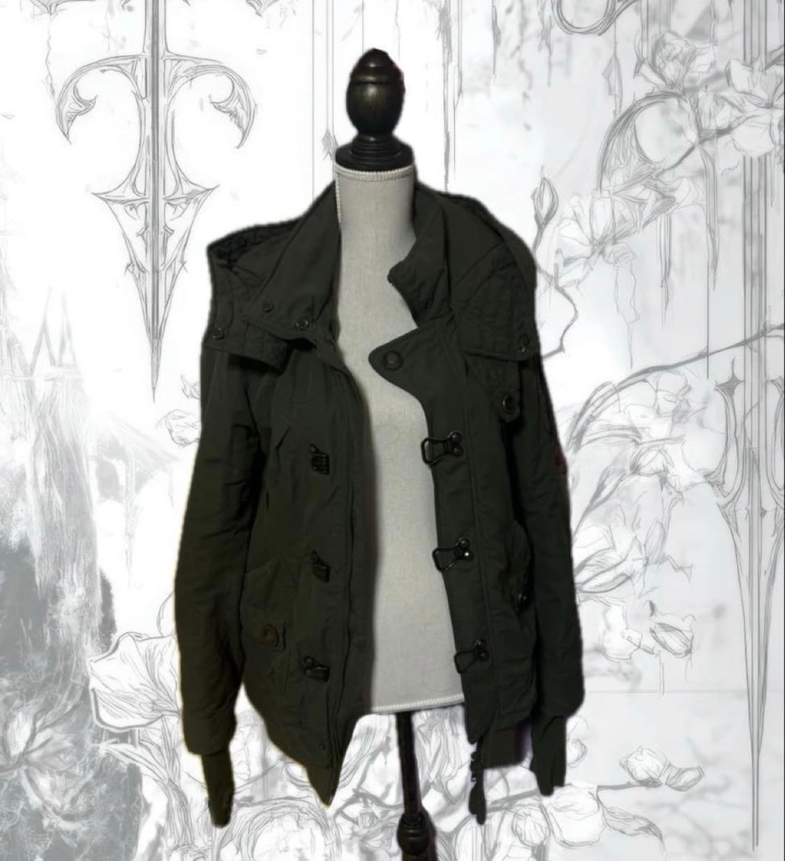 SLY 밀리터리 모즈코트 N3B y2k 상품이미지2