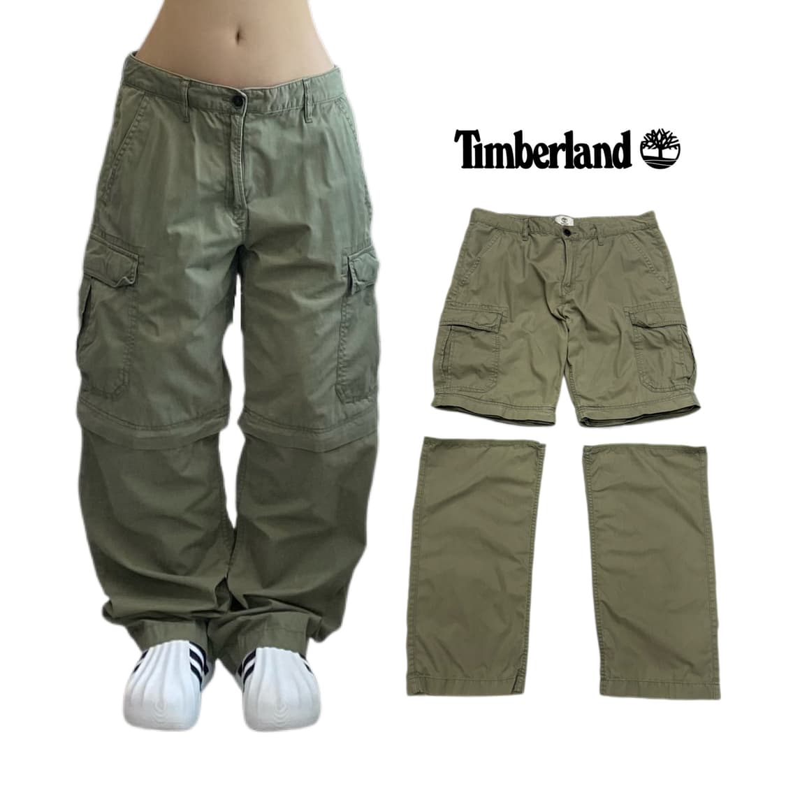 팀버랜드 분리형 와이드 워크 탄창 카고팬츠 상품이미지1