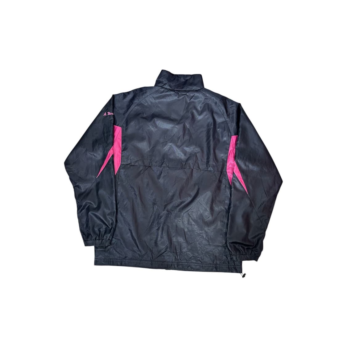 챔피온 네이비 일본판 핑크 포인트 올드스쿨 바람막이 오버핏 트랙 자켓 L 상품이미지6