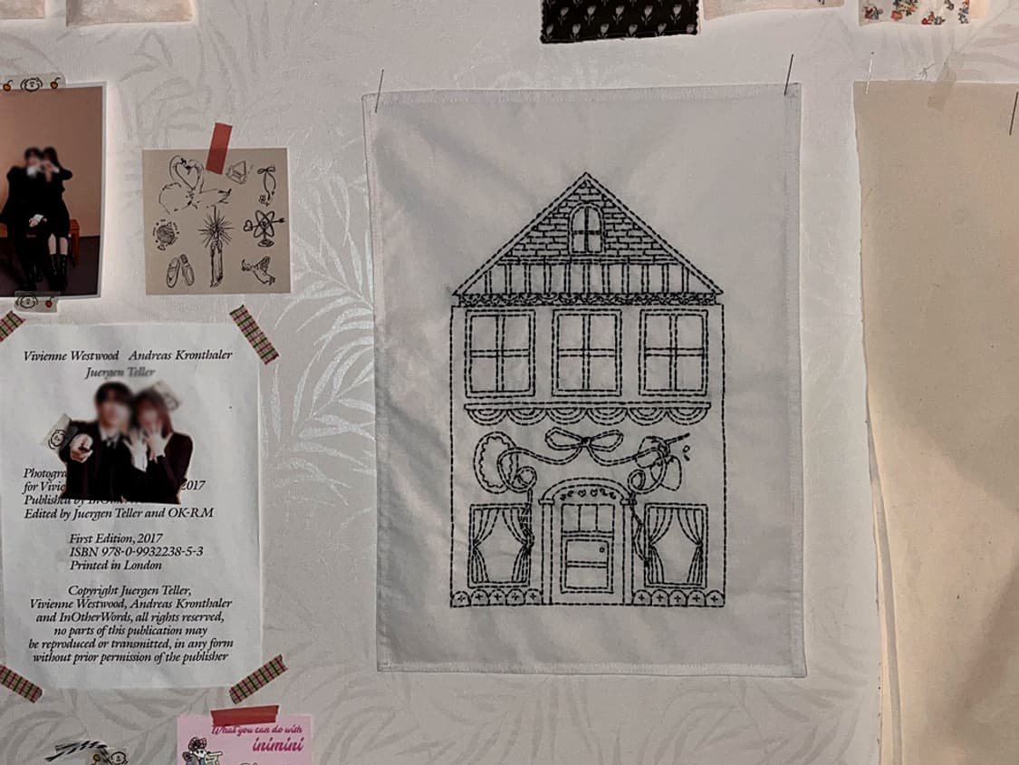 HOLY's house fabric poster_black 상품이미지2