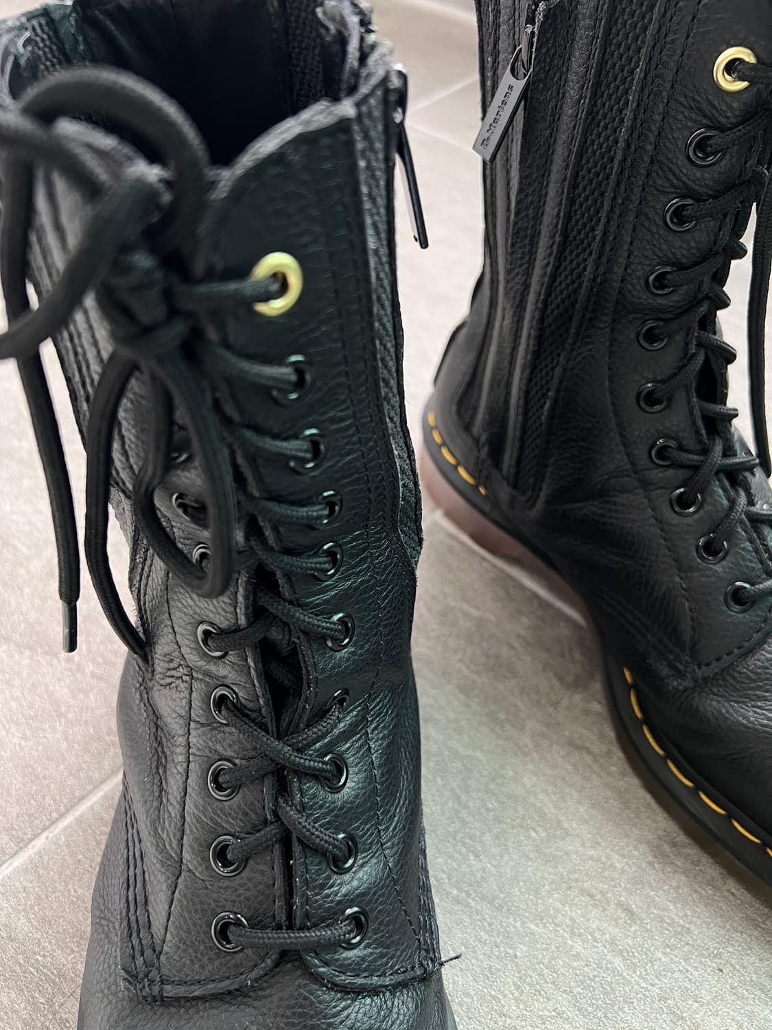요지야마모토 X 닥터마틴 부츠 1490 Double zip 상품이미지4