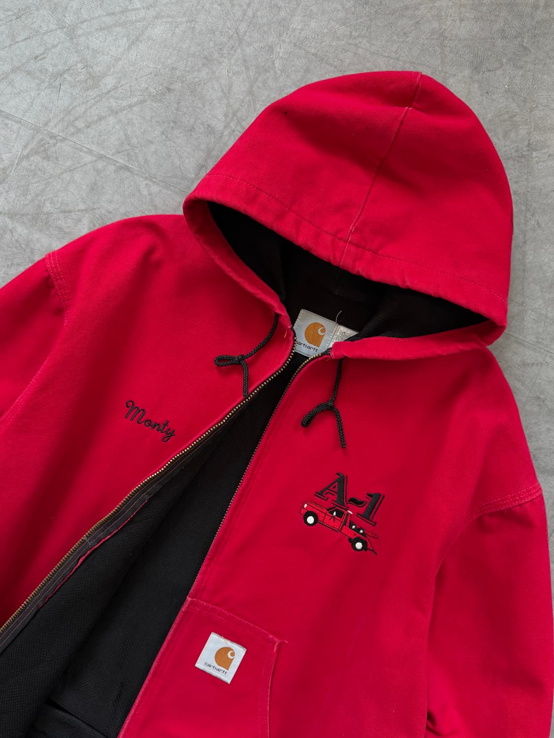 Carhartt 칼하트 90’s 덕 액티브 레드 워크 자켓 상품이미지7