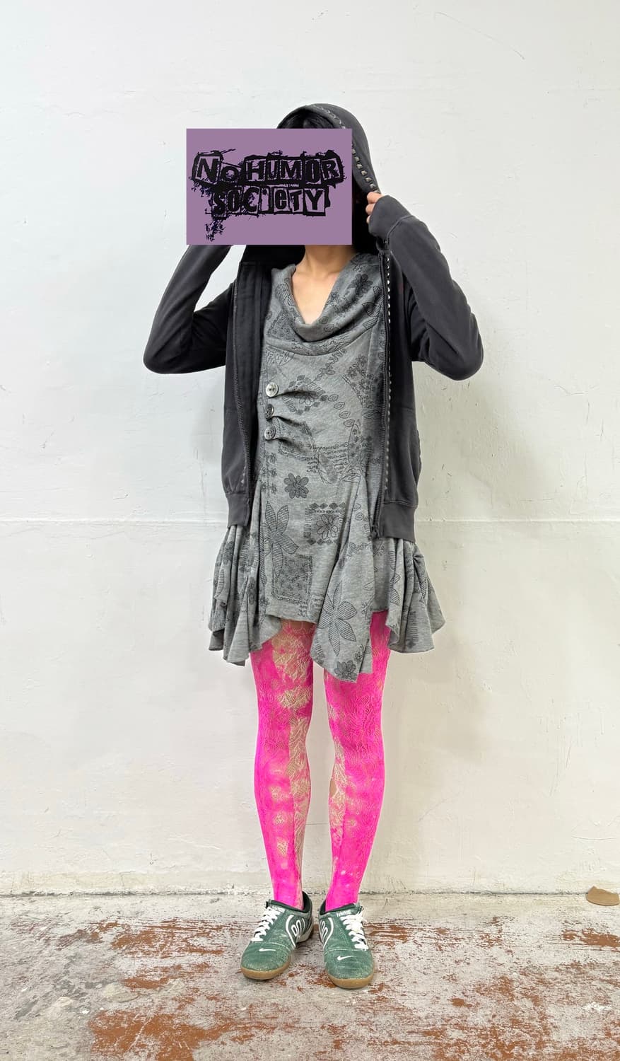 Hysteric Glamour 스터드 그래픽 후드 집업 상품이미지7