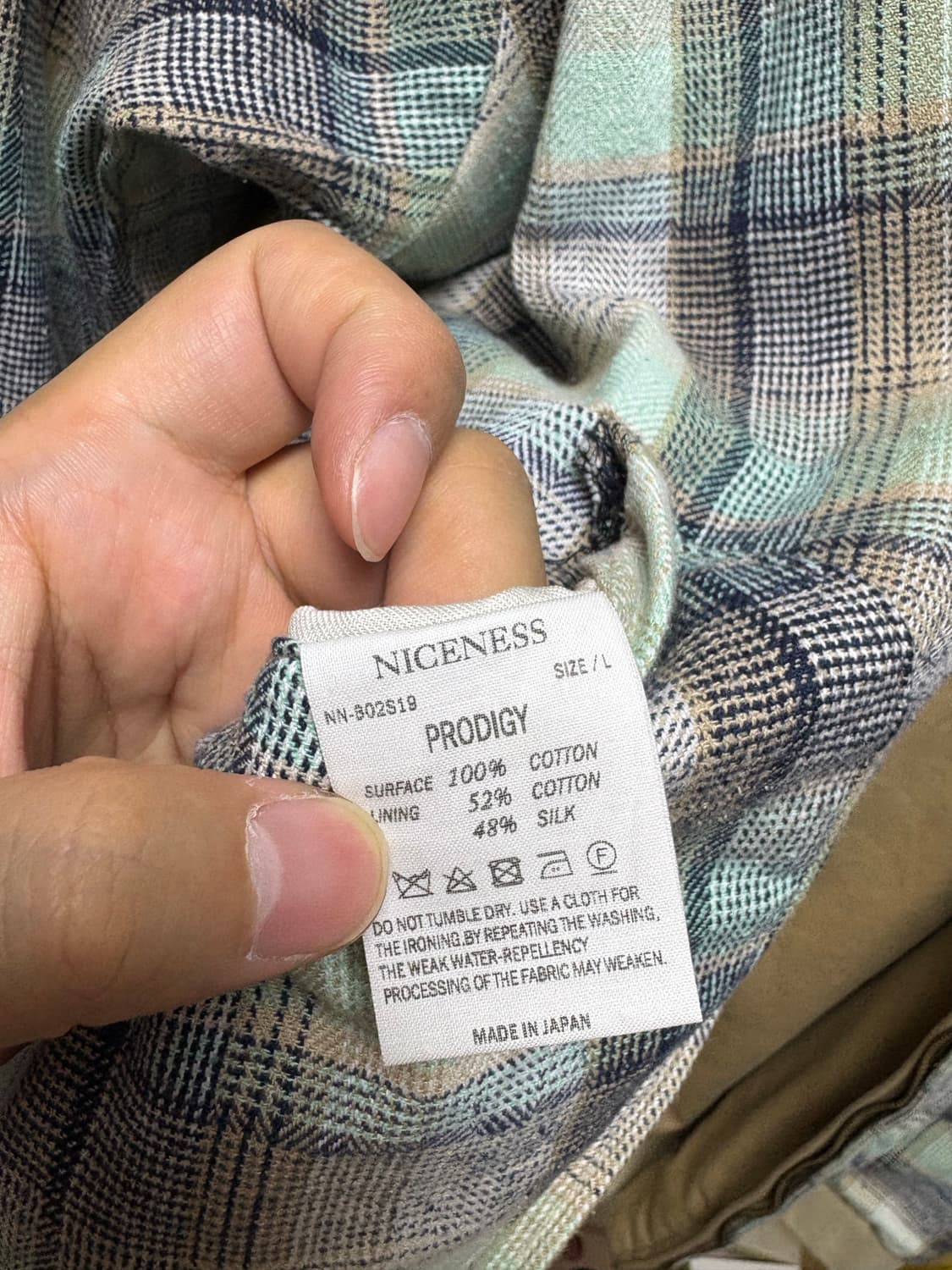 [L] 나이스네스 prodigy 해링턴 블루종 자켓 상품이미지8