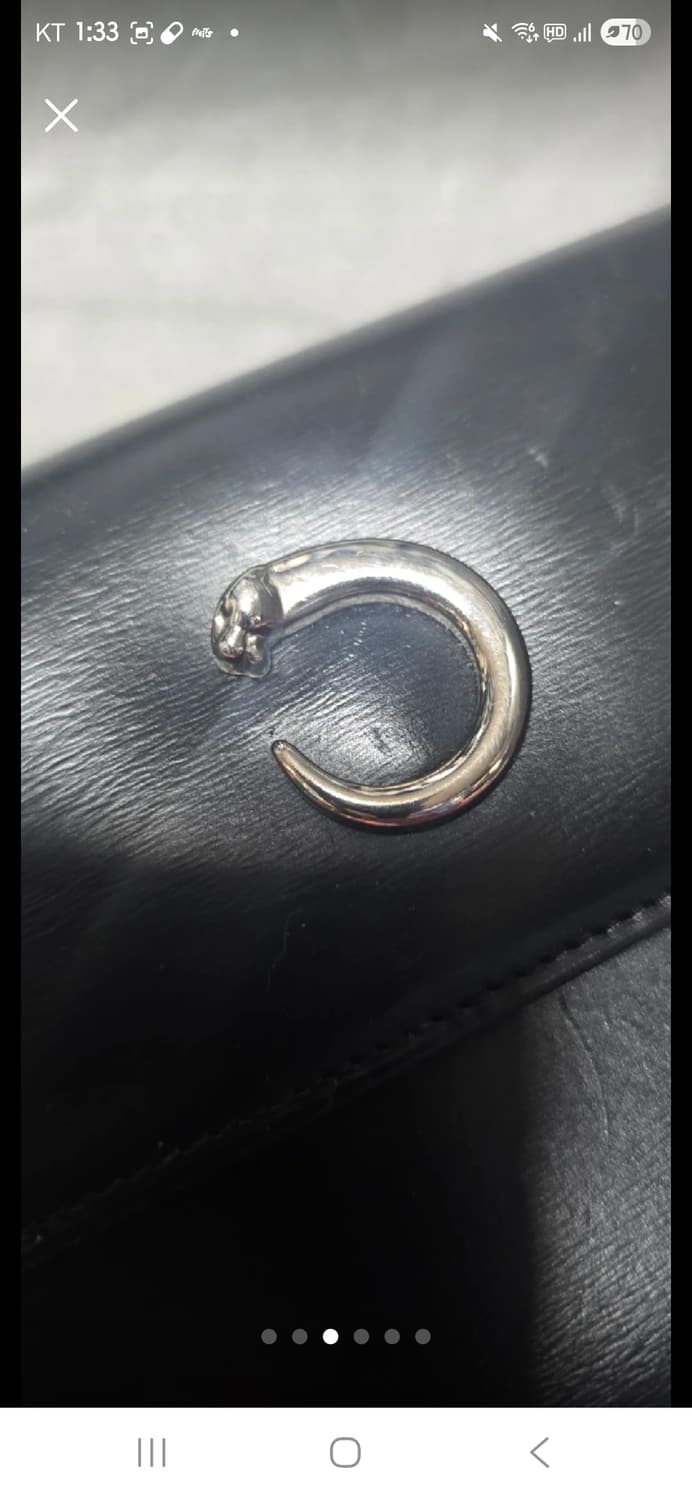 까르띠에 팬더 블렉 레더장지갑/이브닝팩 상품이미지2