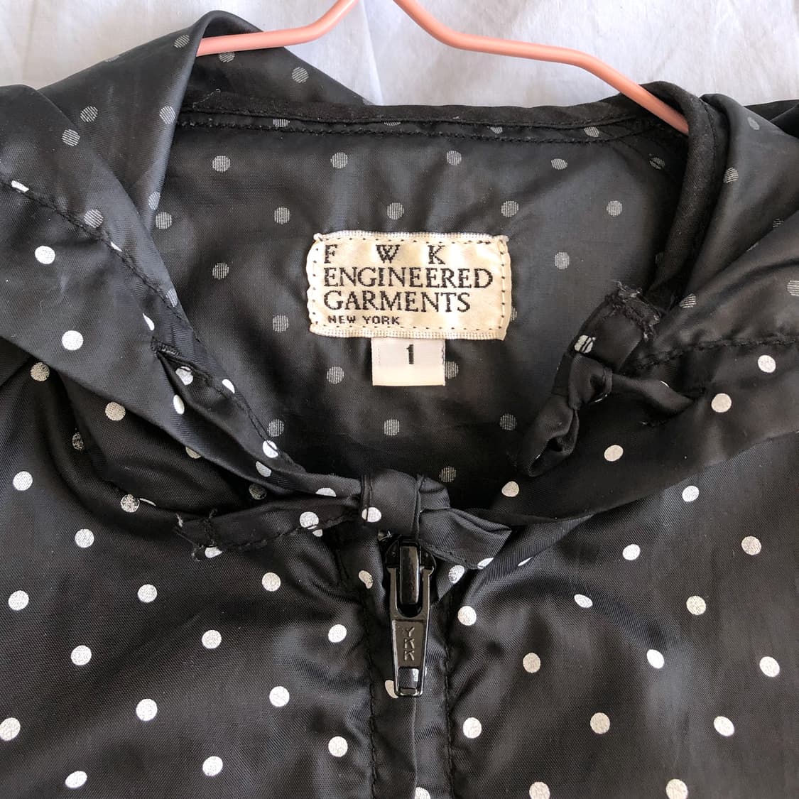 엔지니어드가먼츠 도트 후드 바람막이 ☆ 상품이미지9